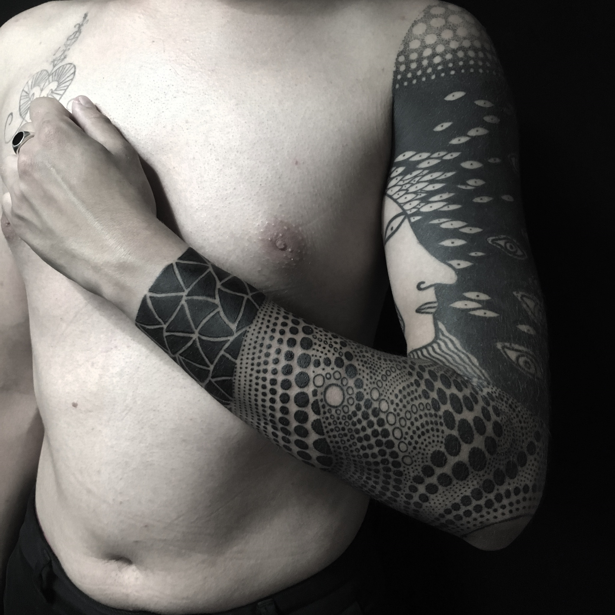 Geometric tattoo portfolio image 34