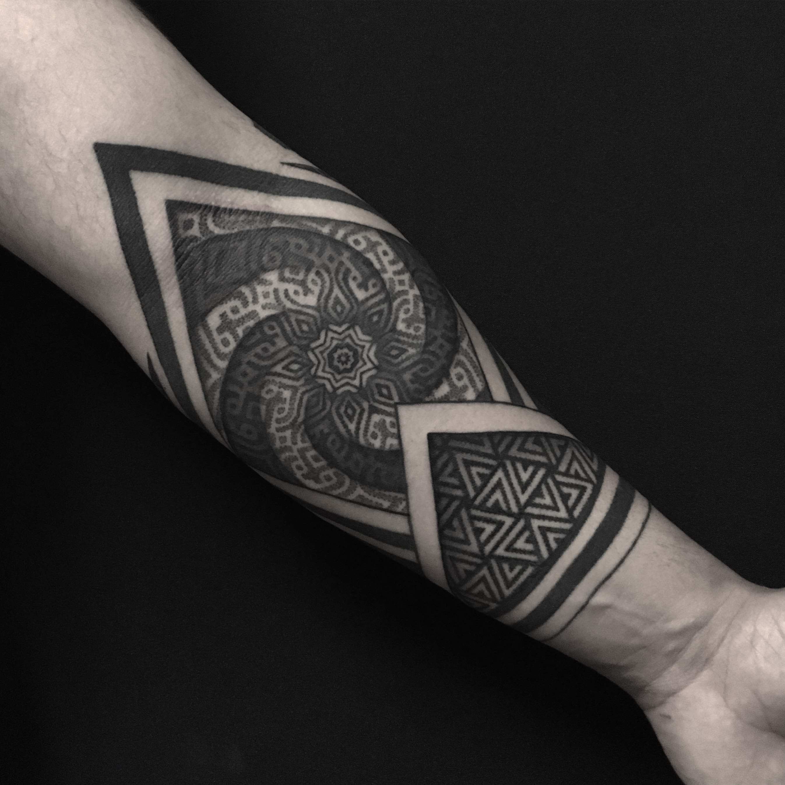Geometric tattoo portfolio image 52