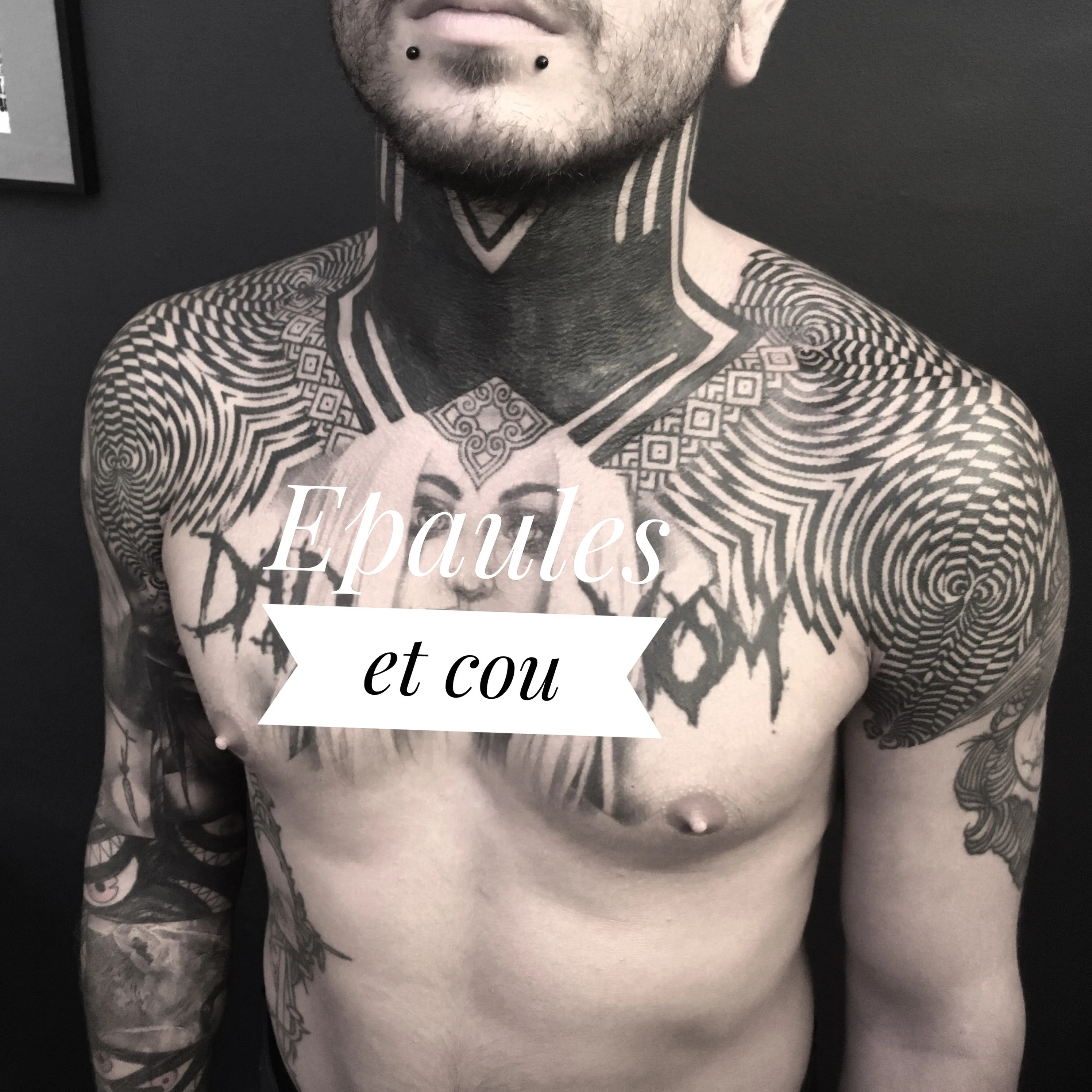 Tatouage Geometrique Cou Gorge Mandala – Le Nouveau Labo Bordeaux