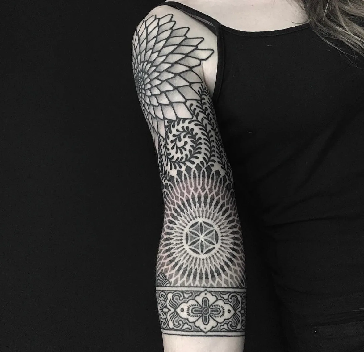 Tatouage Mandala Epaule Composition – Le Nouveau Labo Bordeaux